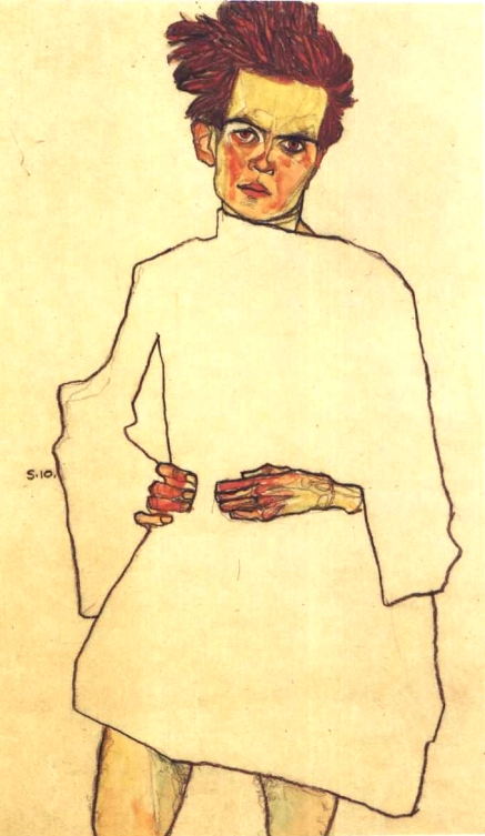 Egon Schiele, Autoritratto con camicia