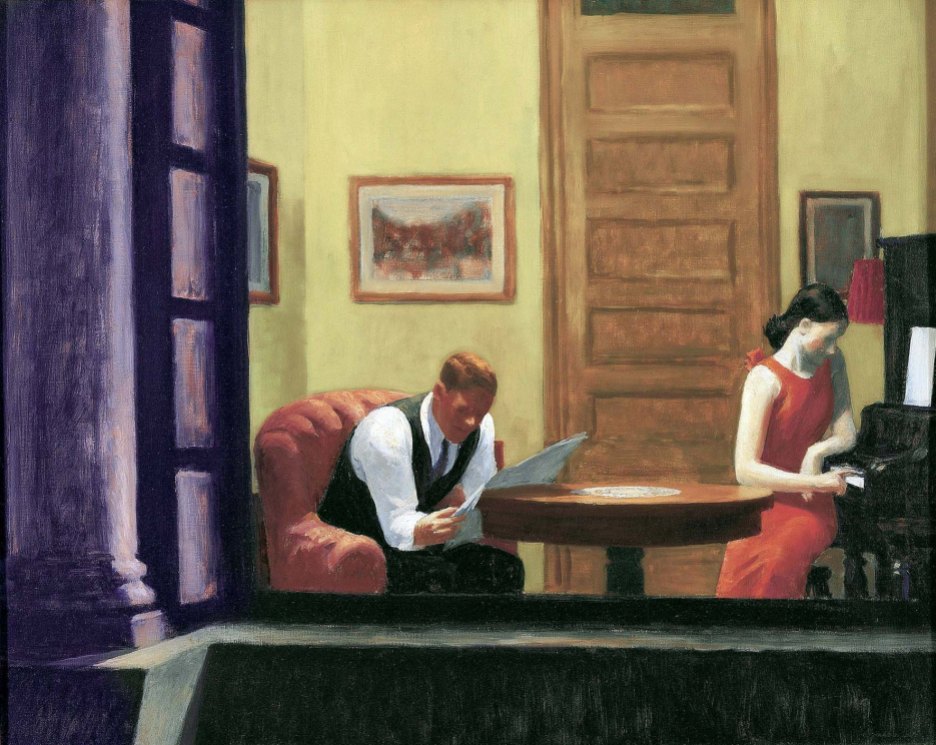 Edward Hopper, Room in New York.