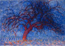 Piet Mondrian, albero rosso di sera.