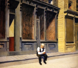 Edward Hopper, sunday.