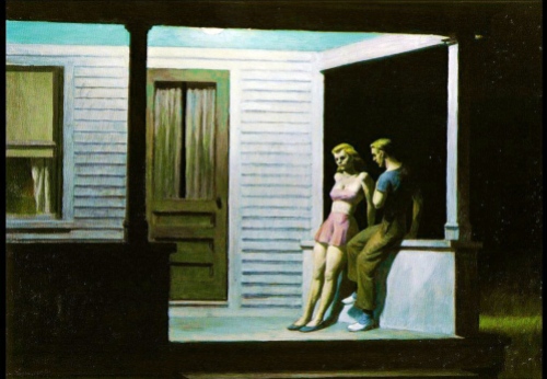 Edward Hopper, summer evening.