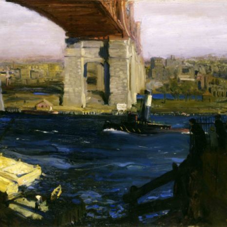 George Bellows, bridge Blackwell's island.