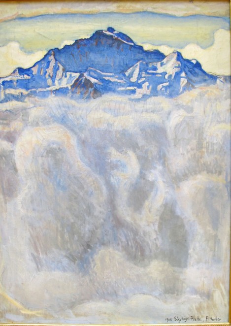 Ferdinand Hodler, lo Jungfrau tra la nebbia.