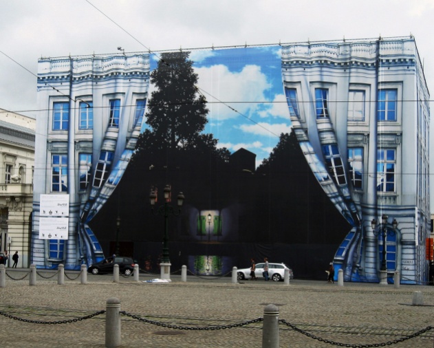 Museo Magritte durante i lavori, Bruxelles,