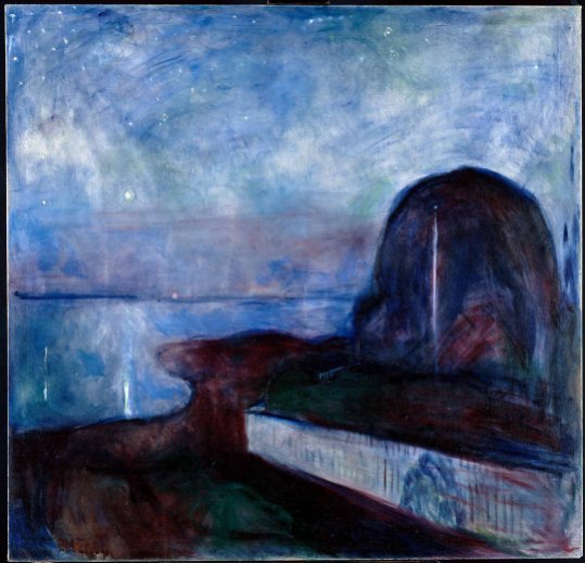 Edvard Munch, starry night.