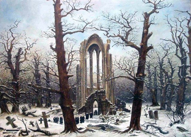 Caspar David Friedrich, Cimitero del monastero nella neve