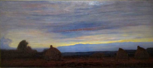 Piet Mondrian, Sera, balle di fieno nei campi.