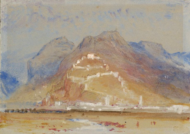J. M. W. Turner, Mountain Scene, with Castle on Rock