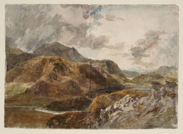 J. M. W. Turner, Snowdon and Dinas Emrys from above Beddgelert.