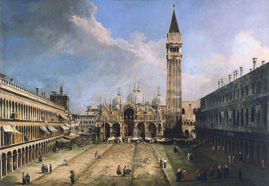 Canaletto, Piazza San Marco a Venezia.