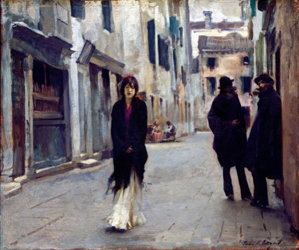John Singer Sargent,Strada veneziana.