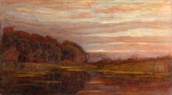 Piet_Mondrian-Evening landscape on the Gein