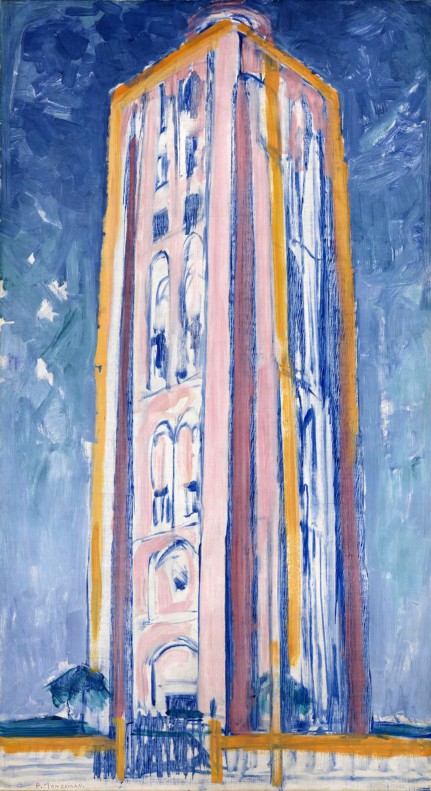 Piet Mondrian, Lighthouse at Westkapelle (1910) 2