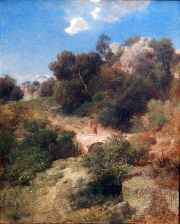 Arnold Böcklin, Paesaggio italiano, 1858.