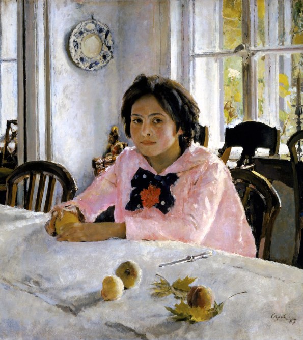 Valentin Serov, La ragazza con le pesche, 1887.