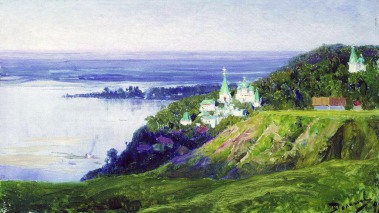 Vasilij Polenov, Monastero sul fiume, 1898.
