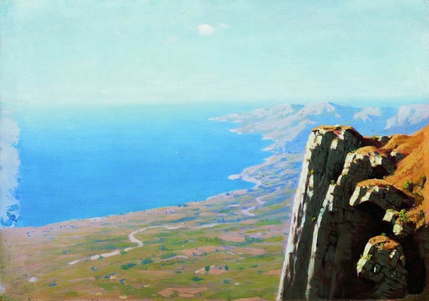 Archip Kuindzi,Costa marina con roccia, 1898-1908