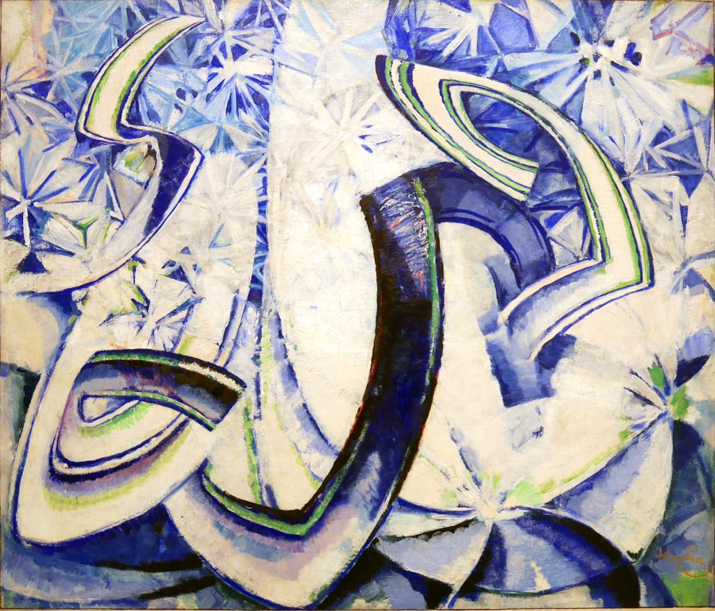 František Kupka, variazioni sul soffiare del blu, 1913-22