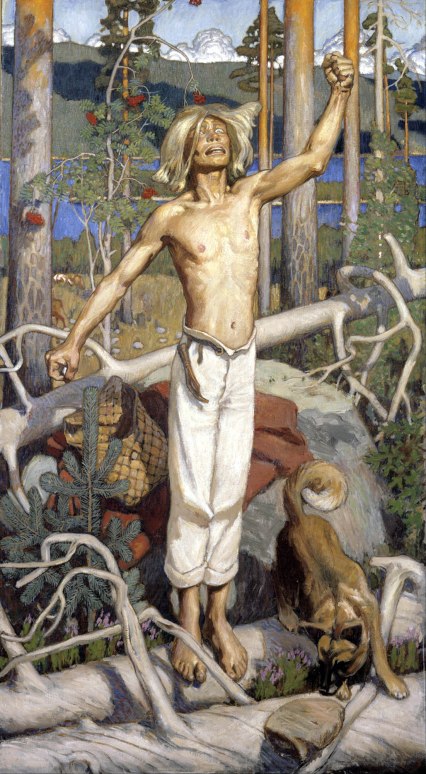 Akseli Gallen-Kallela, Kullervo maledicente, 1899