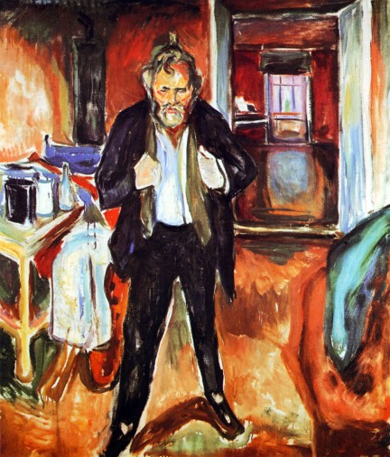 Edvard_Munch-Notte insonne-autoritratto con turbamento interiore_1920
