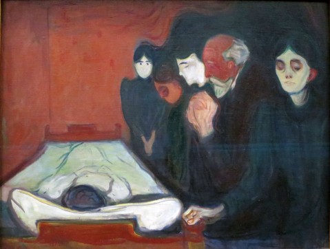 Edvard Munch, Il letto di morte, 1895