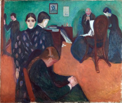 Edvard Munch, Morte nella camera della malata, 1893