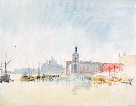 Venice: The Punta della Dogana, with the Zitelle in the Distance 1819 Joseph Mallord William Turner 1775-1851 Accepted by the nation as part of the Turner Bequest 1856 http://www.tate.org.uk/art/work/D15256
