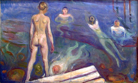 Edvard Munch, Ragazzi che si fanno il bagno, 1894