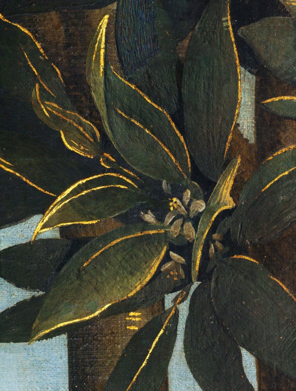 Sandro Botticelli, La nascita di Venere, 1483-85, dettaglio 6